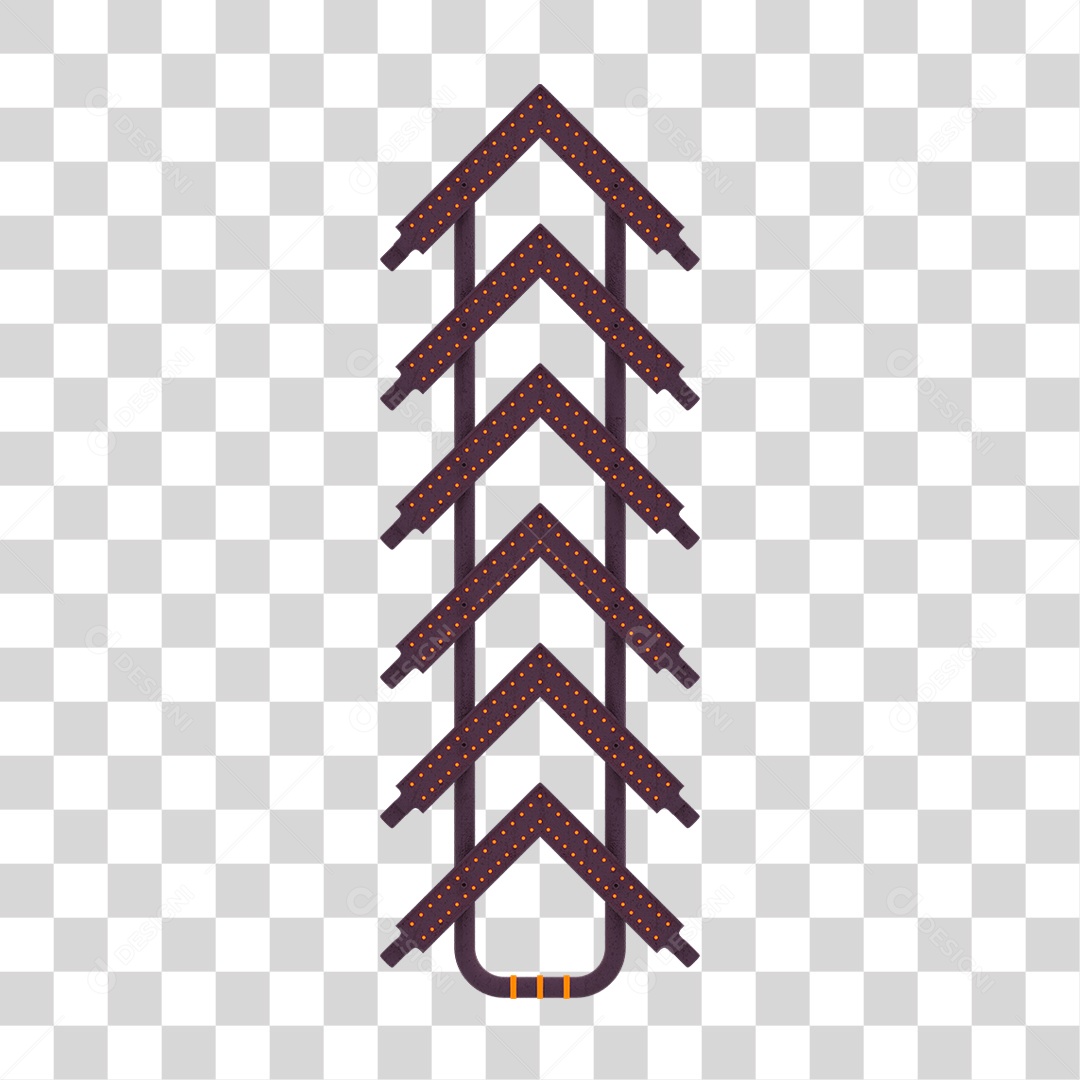 Seta Neon Grades PNG Transparente