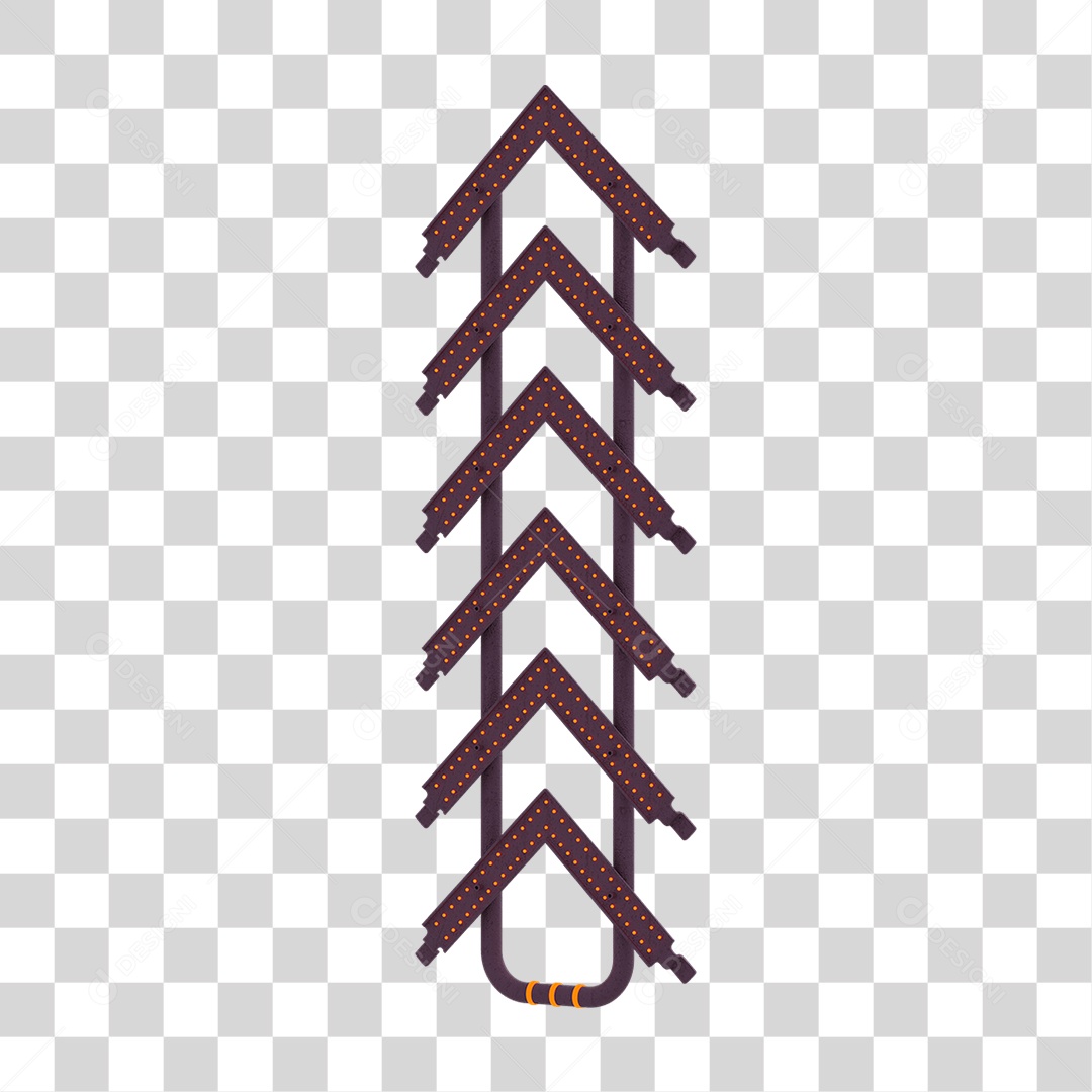 Seta Neon Grades PNG Transparente