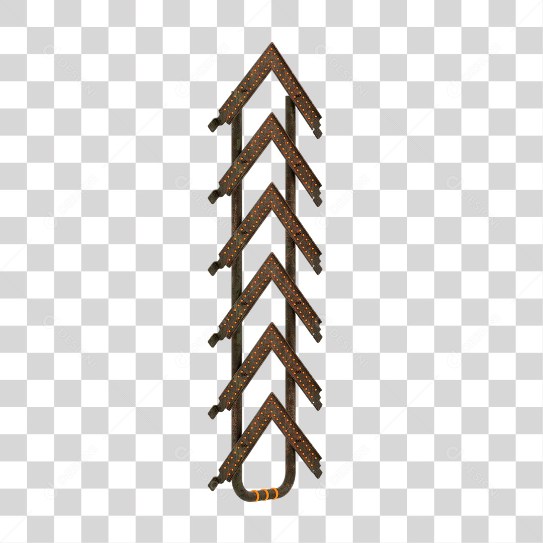 Seta Neon Grades PNG Transparente