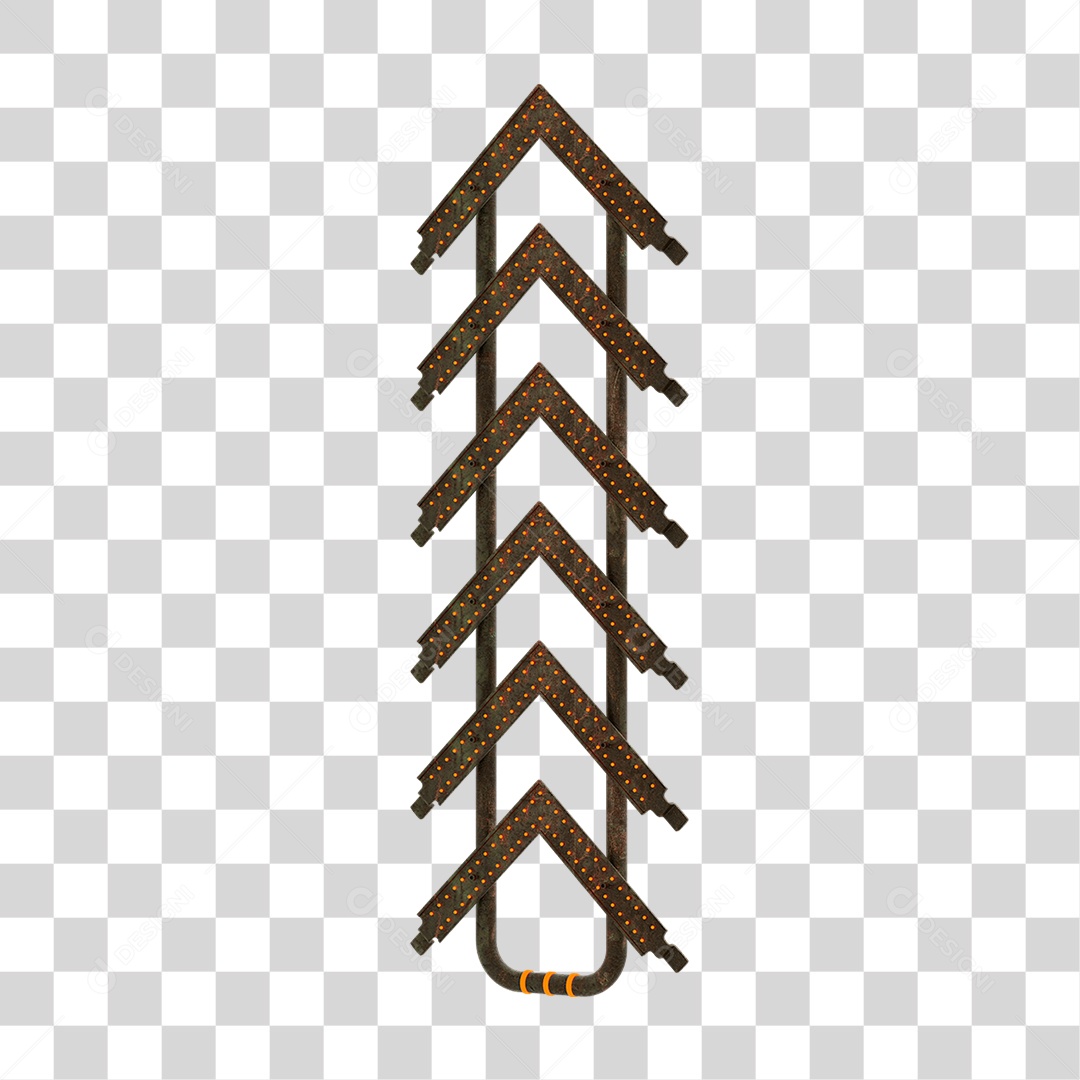 Seta Neon Grades PNG Transparente