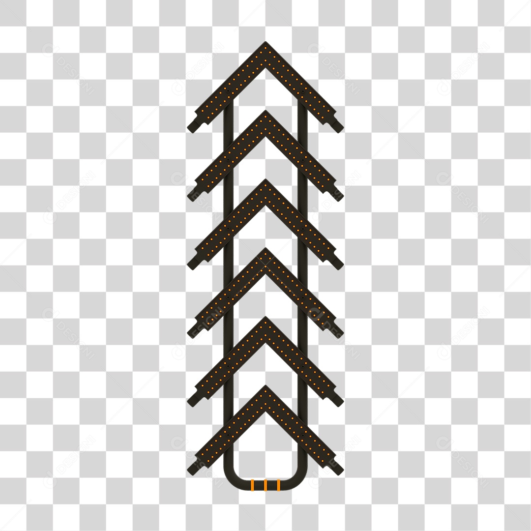 Seta Neon Grades PNG Transparente