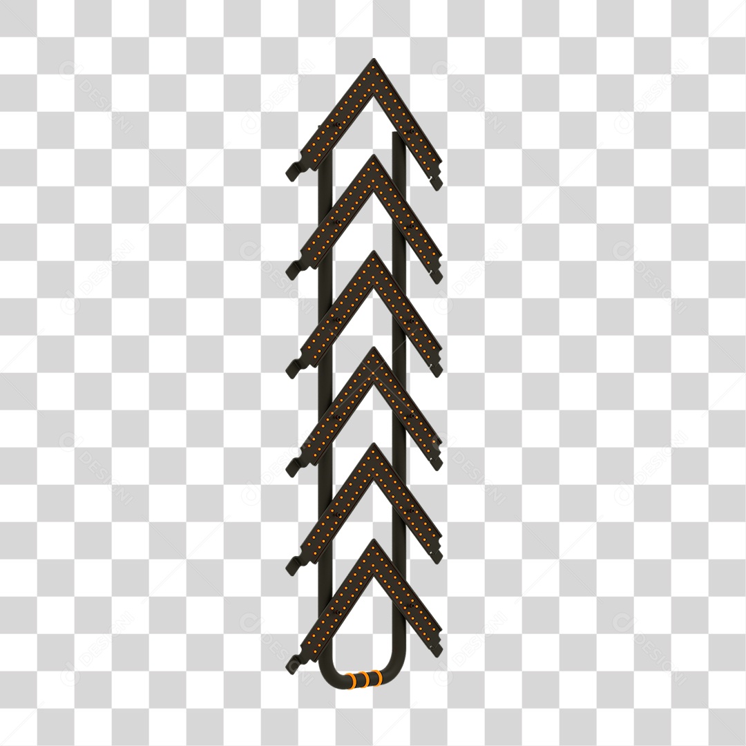 Seta Neon Grades PNG Transparente