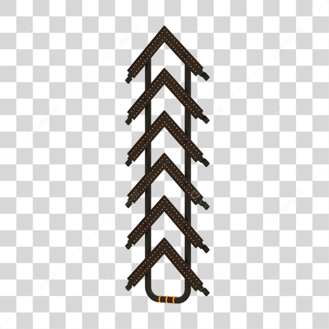 Seta Neon Grades PNG Transparente