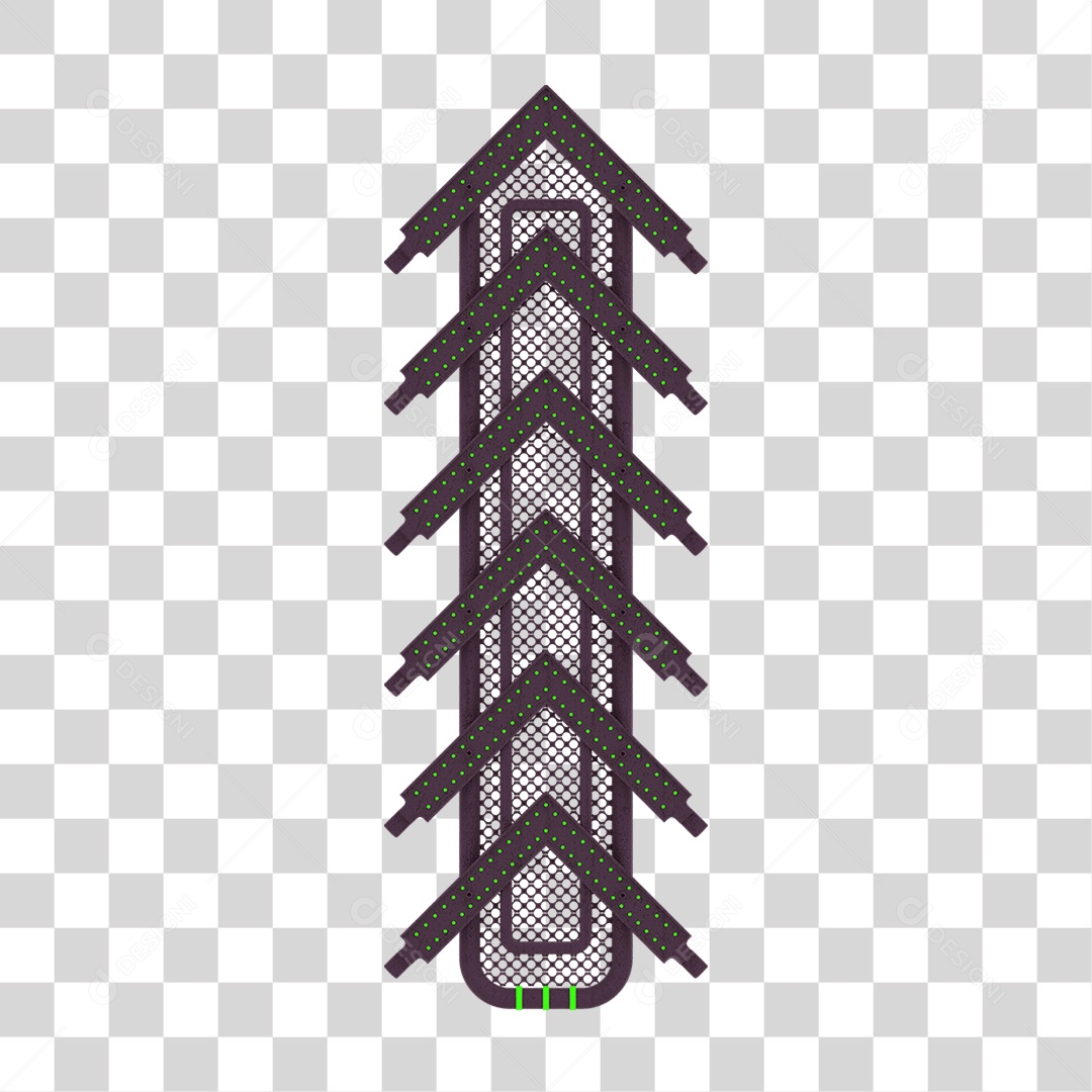 Seta Neon Grades PNG Transparente