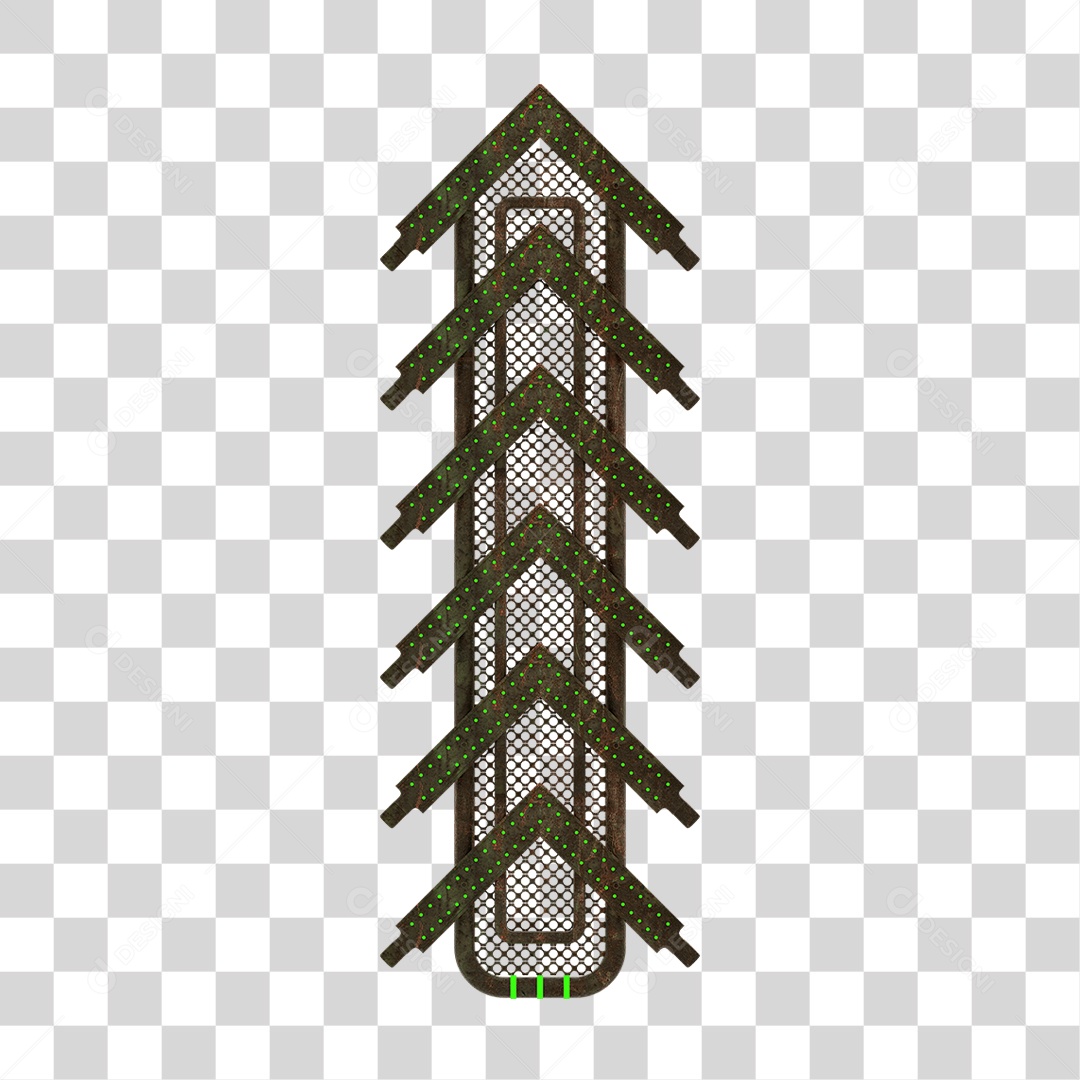 Seta Neon Grades PNG Transparente