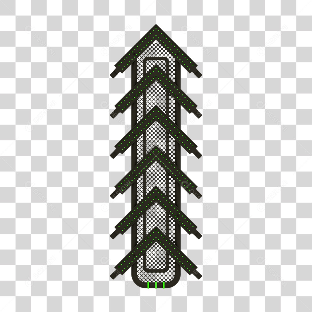 Seta Neon Grades PNG Transparente