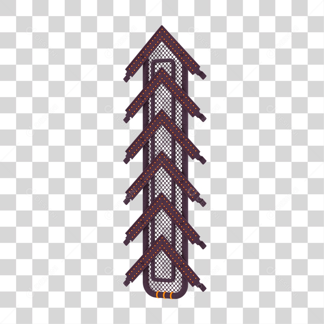 Seta Neon Grades PNG Transparente