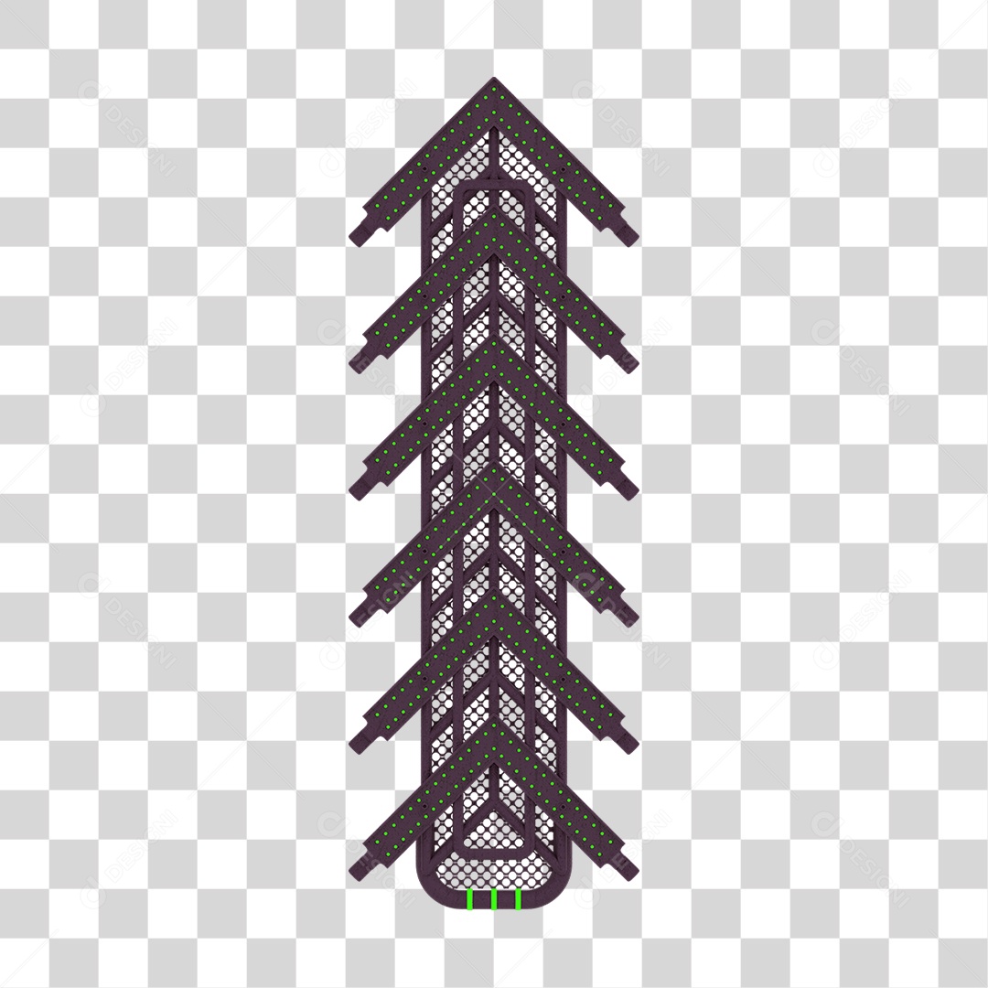 Seta Neon Grades PNG Transparente