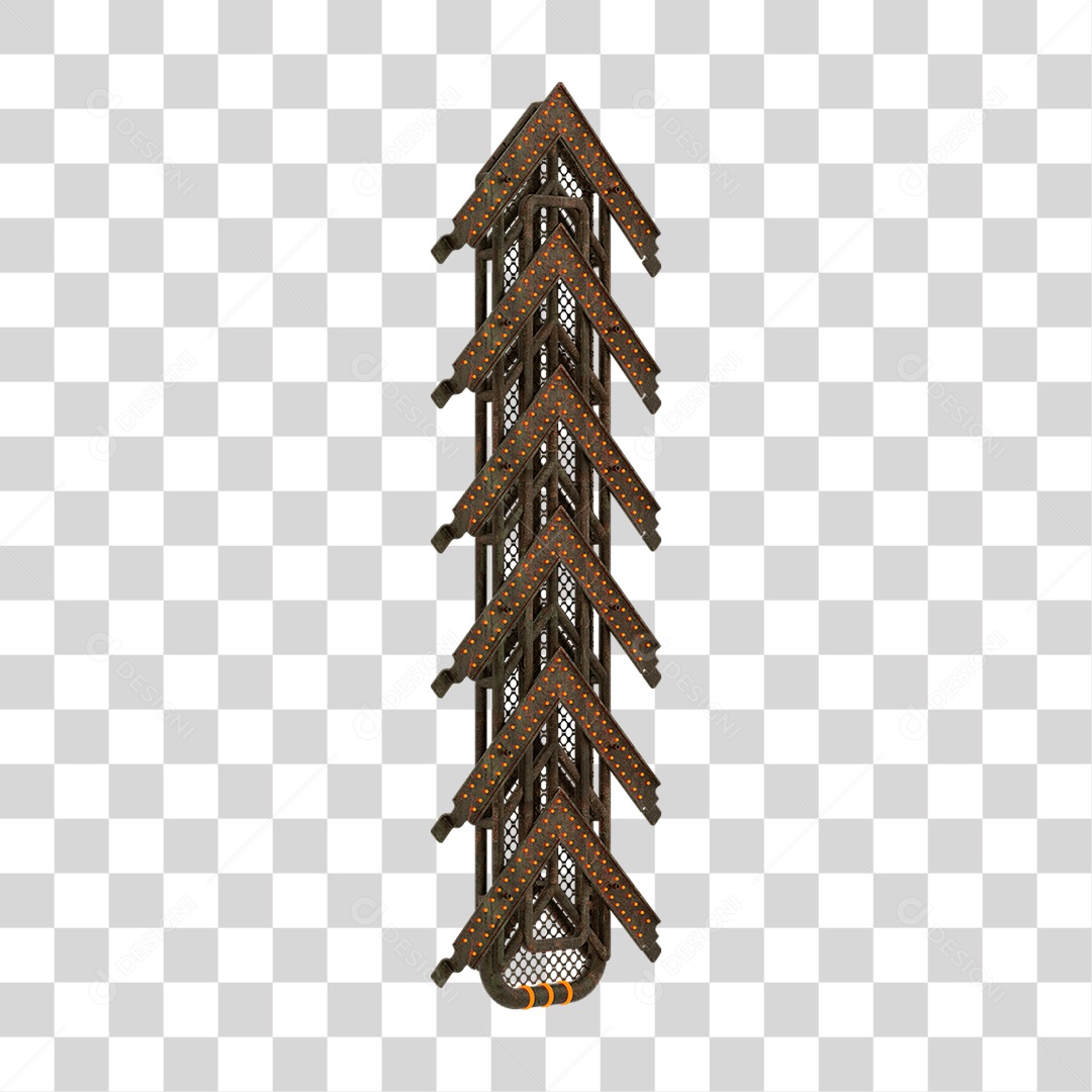 Seta Neon Grades PNG Transparente