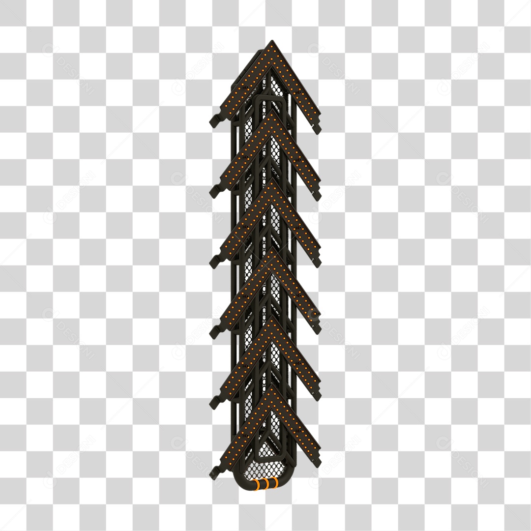 Seta Neon Grades PNG Transparente