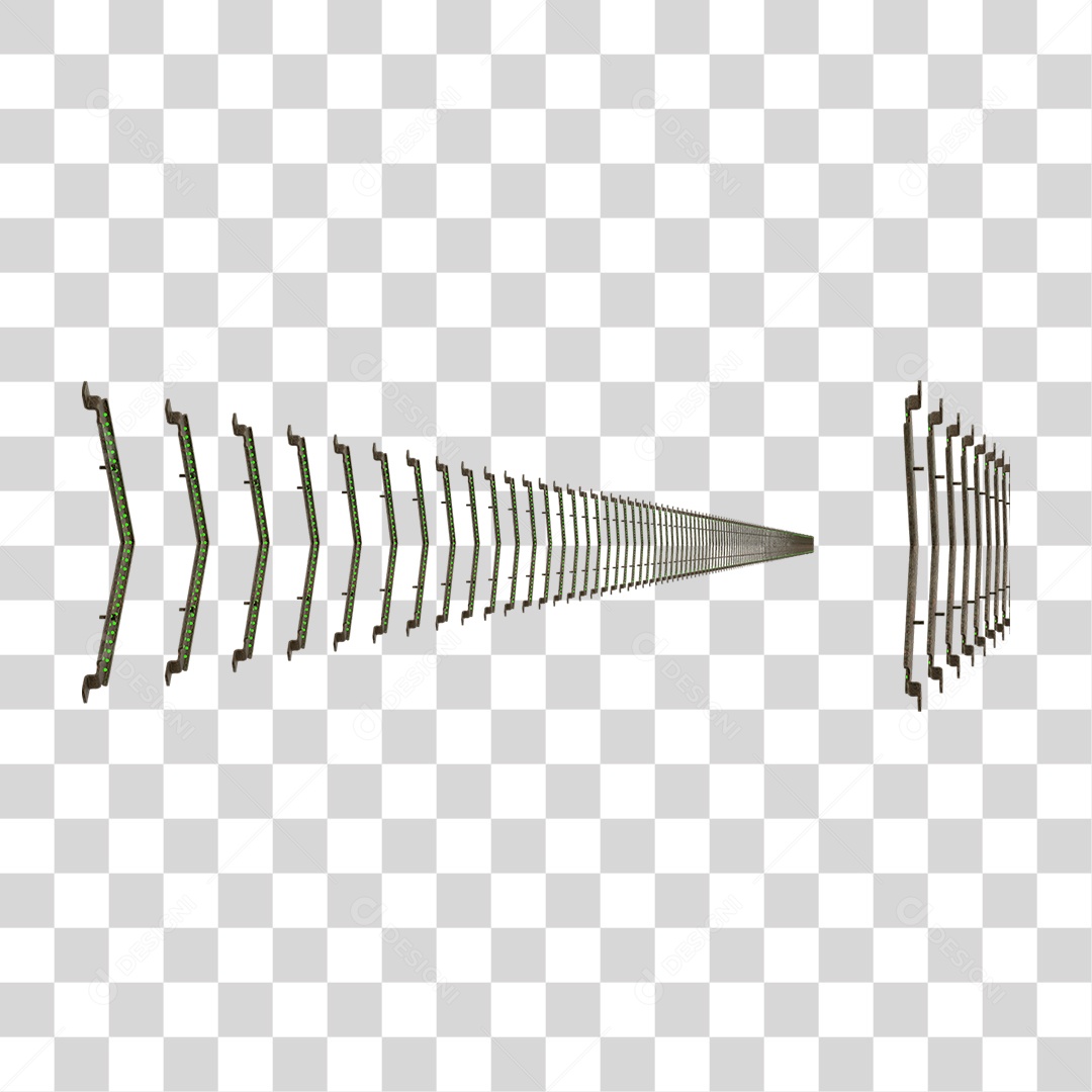 Seta Neon Fila Grades PNG Transparente