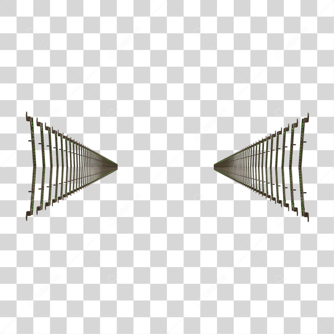 Seta Neon Fila Grades PNG Transparente