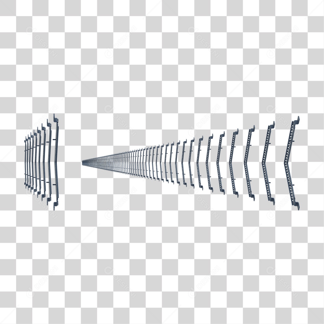 Seta Neon Fila Grades PNG Transparente