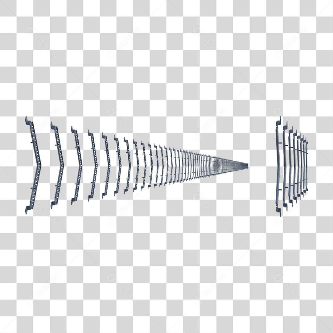 Seta Neon Fila Grades PNG Transparente