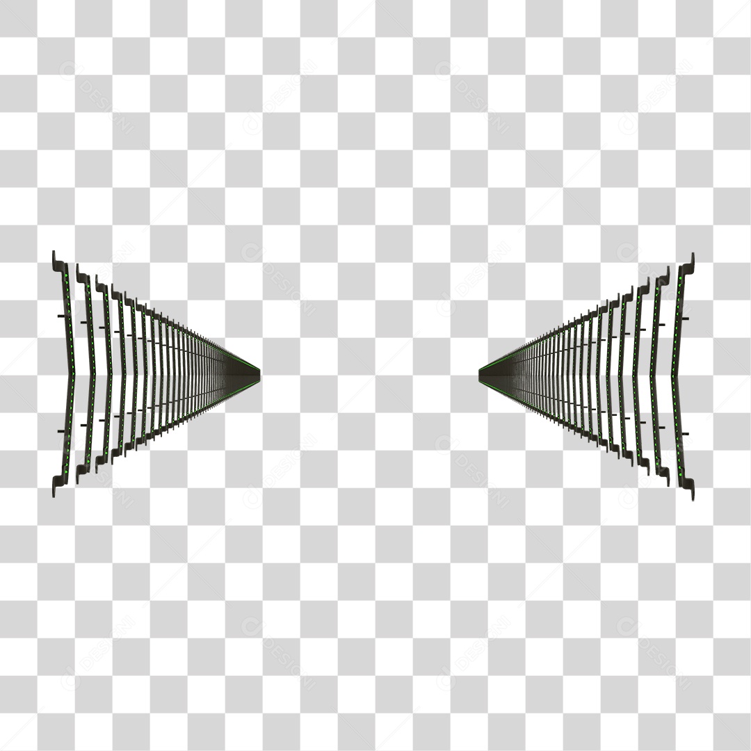 Seta Neon Fila Grades PNG Transparente