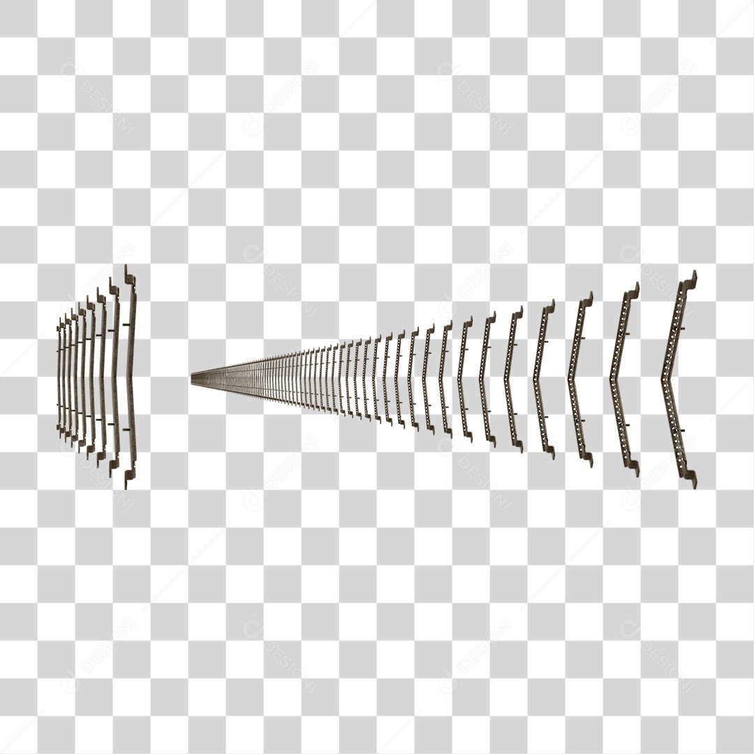 Seta Neon Fila Grades PNG Transparente