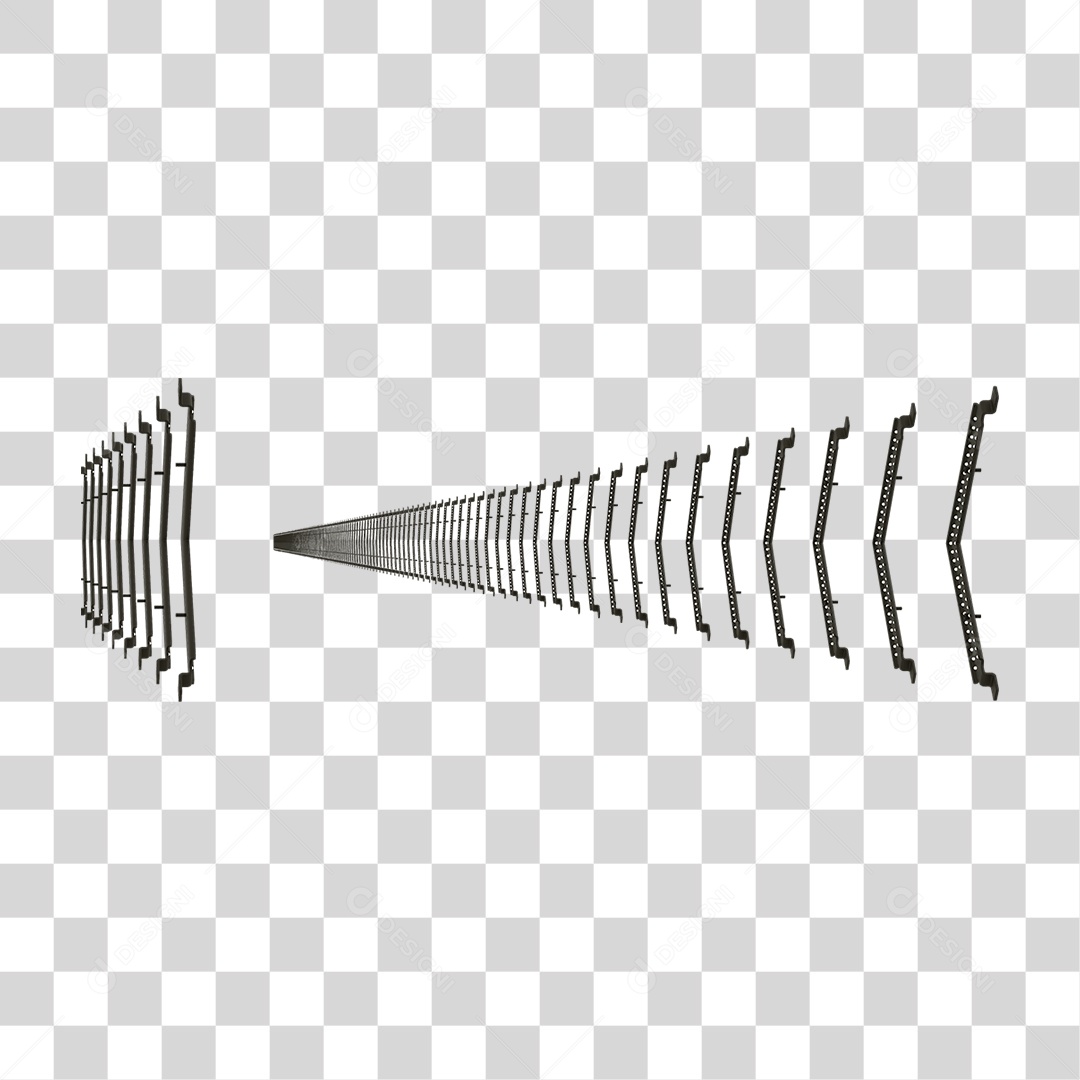 Seta Neon Fila Grades PNG Transparente