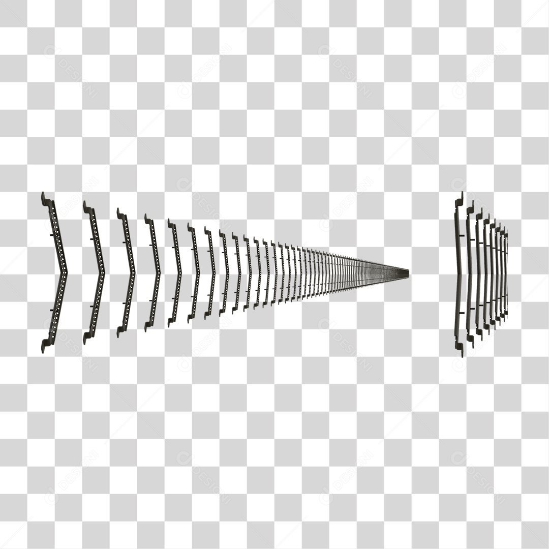 Seta Neon Fila Grades PNG Transparente