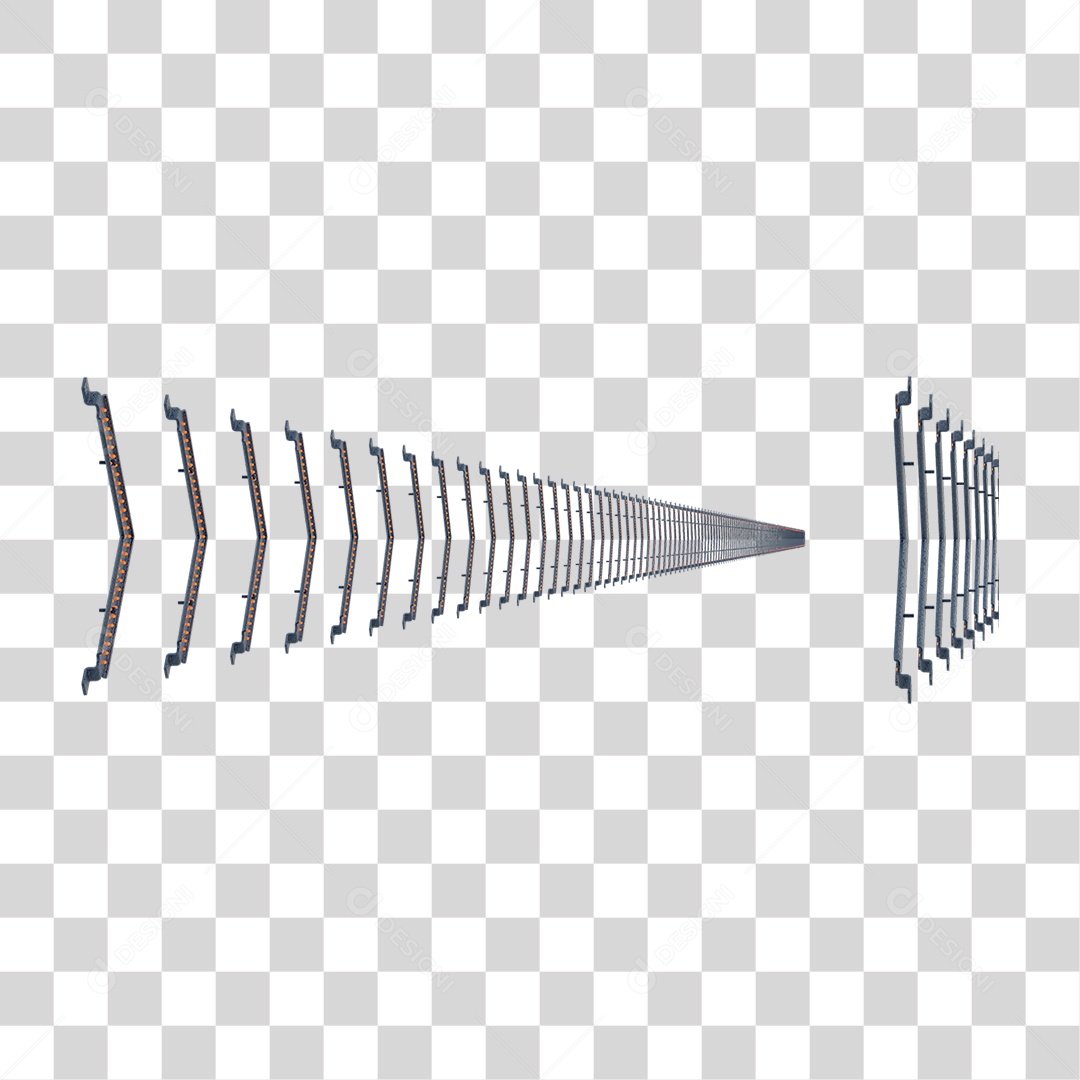 Seta Neon Fila Grades PNG Transparente