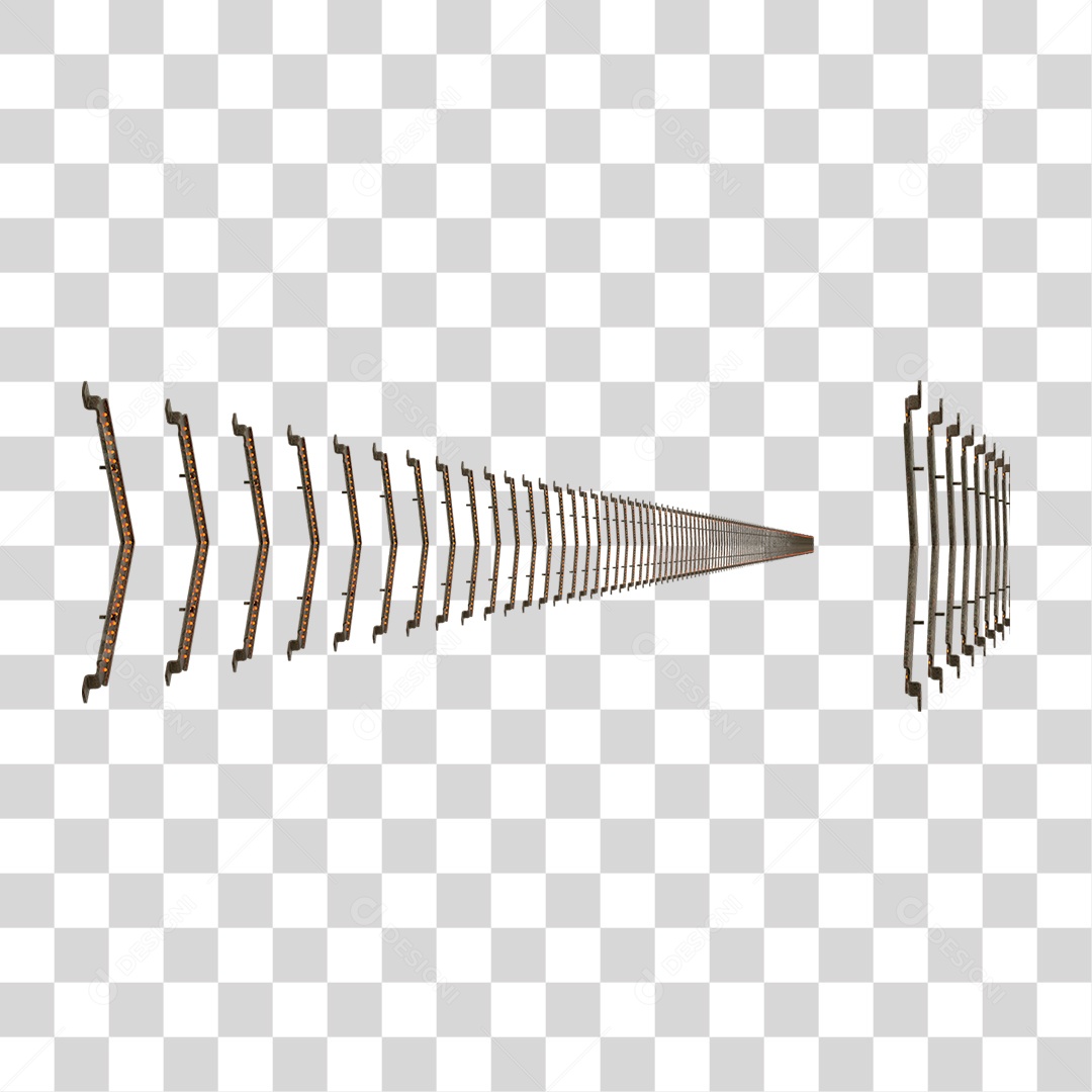 Seta Neon Fila Grades PNG Transparente