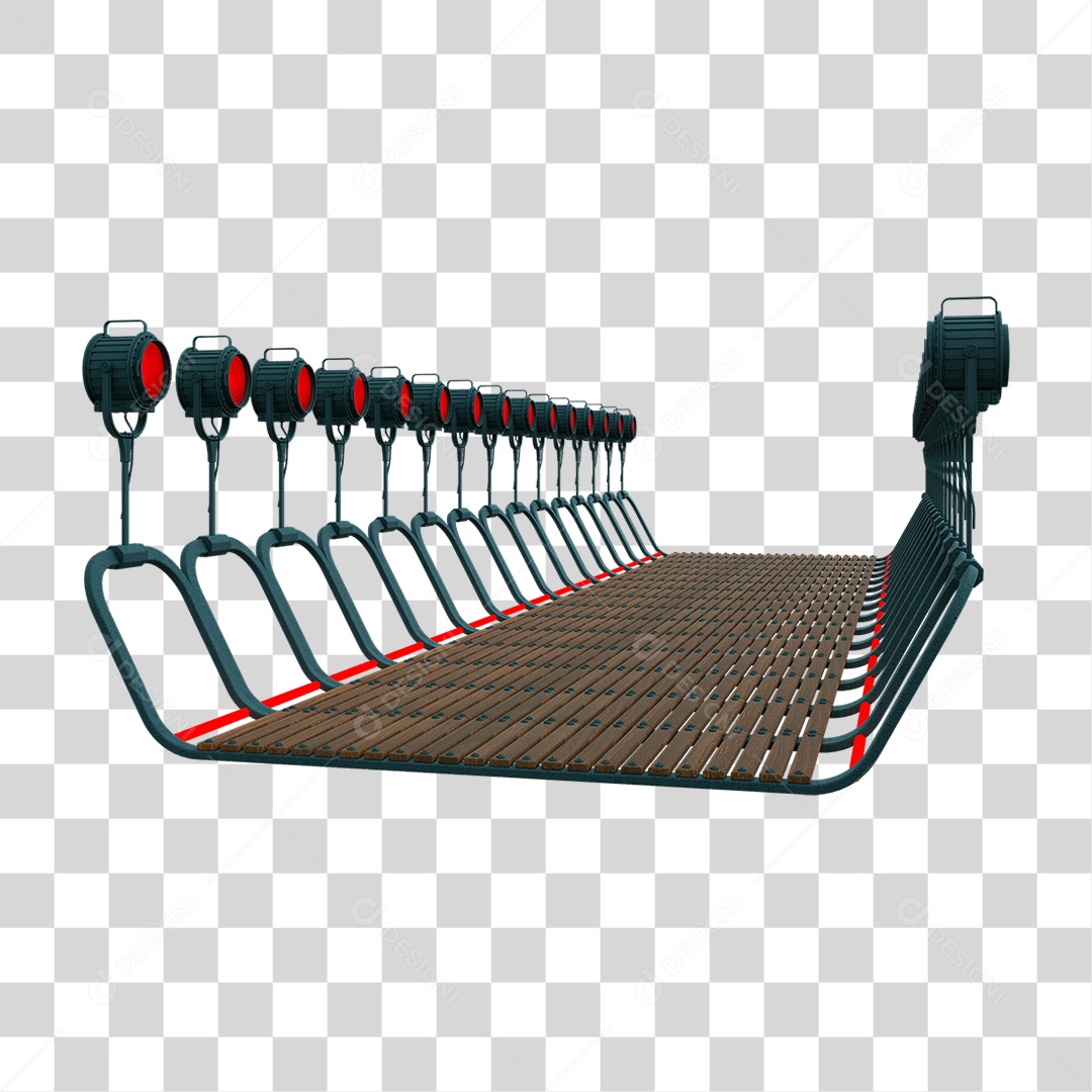 Plataforma Neon PNG Transparente