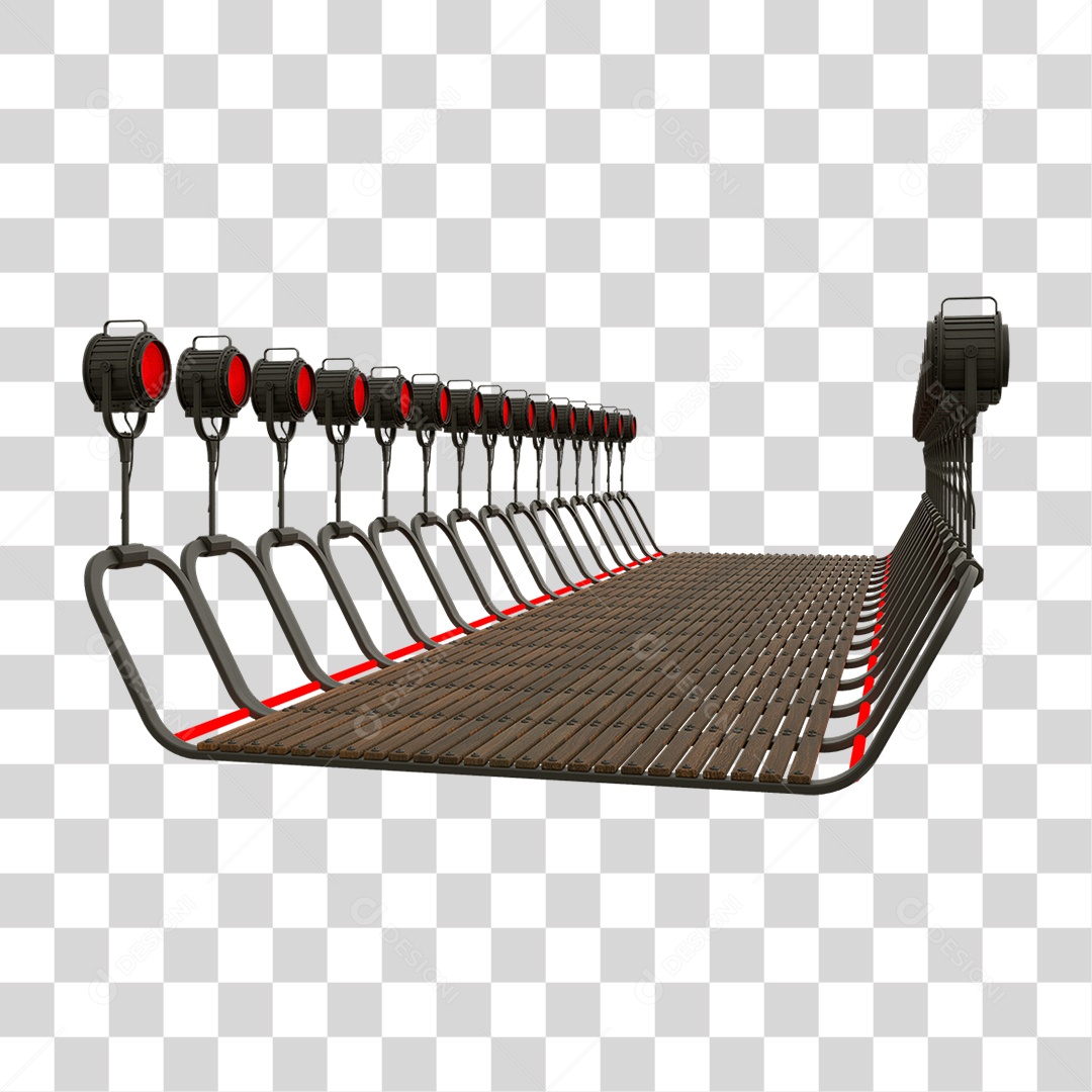 Plataforma Neon PNG Transparente