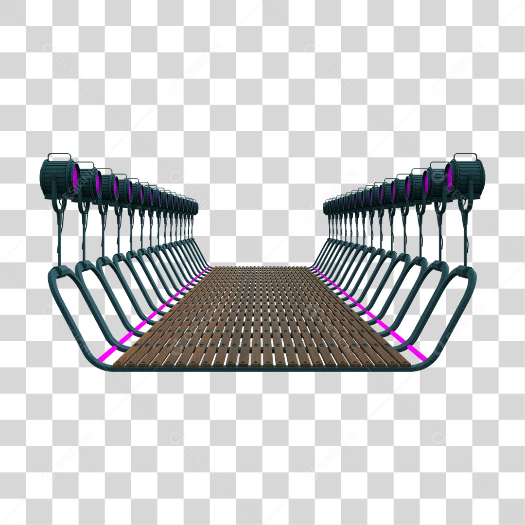 Plataforma Neon PNG Transparente