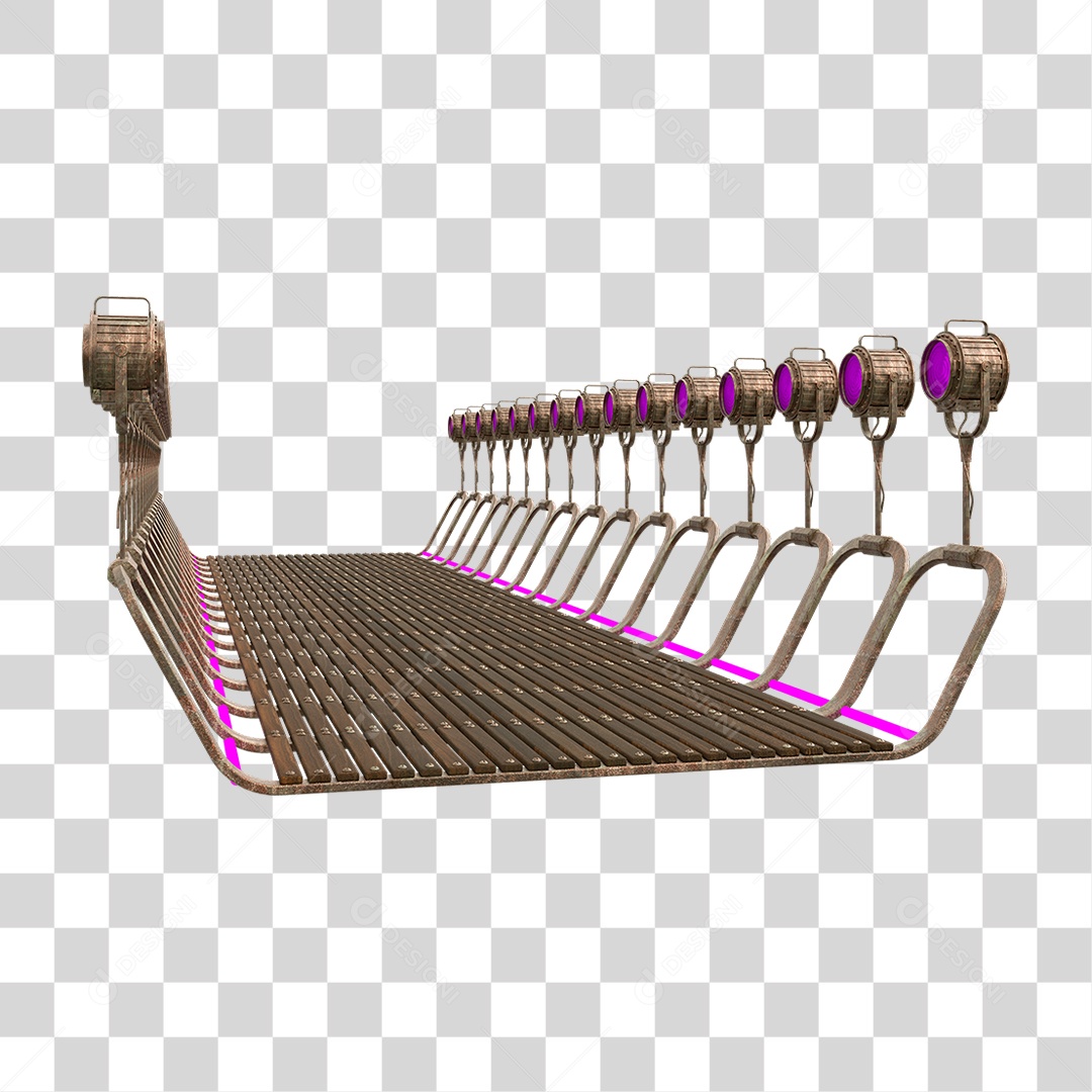 Plataforma Neon PNG Transparente