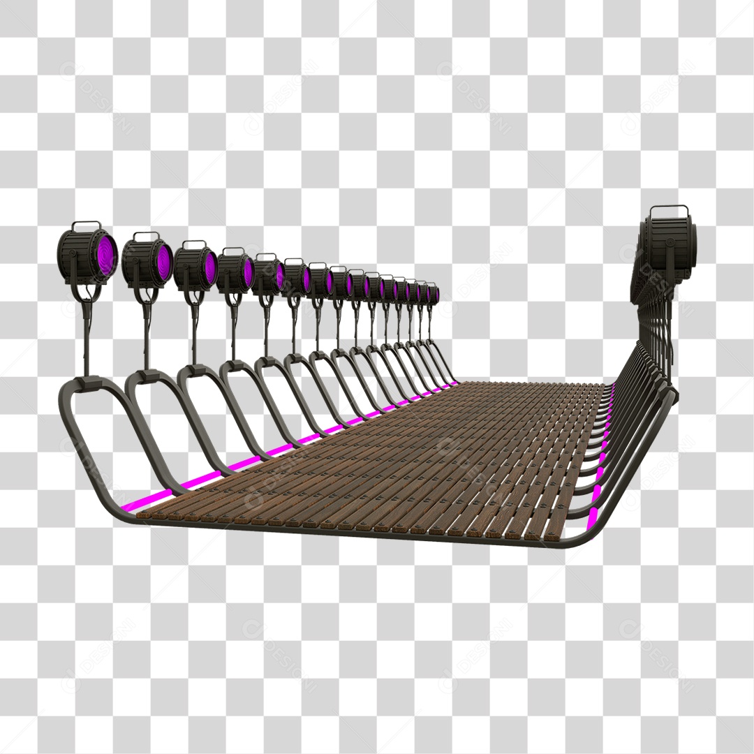 Plataforma Neon PNG Transparente