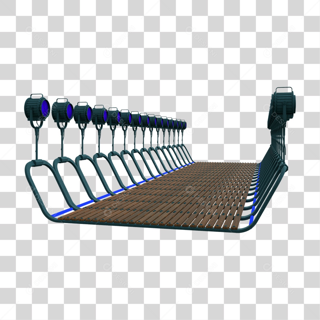 Plataforma Neon PNG Transparente