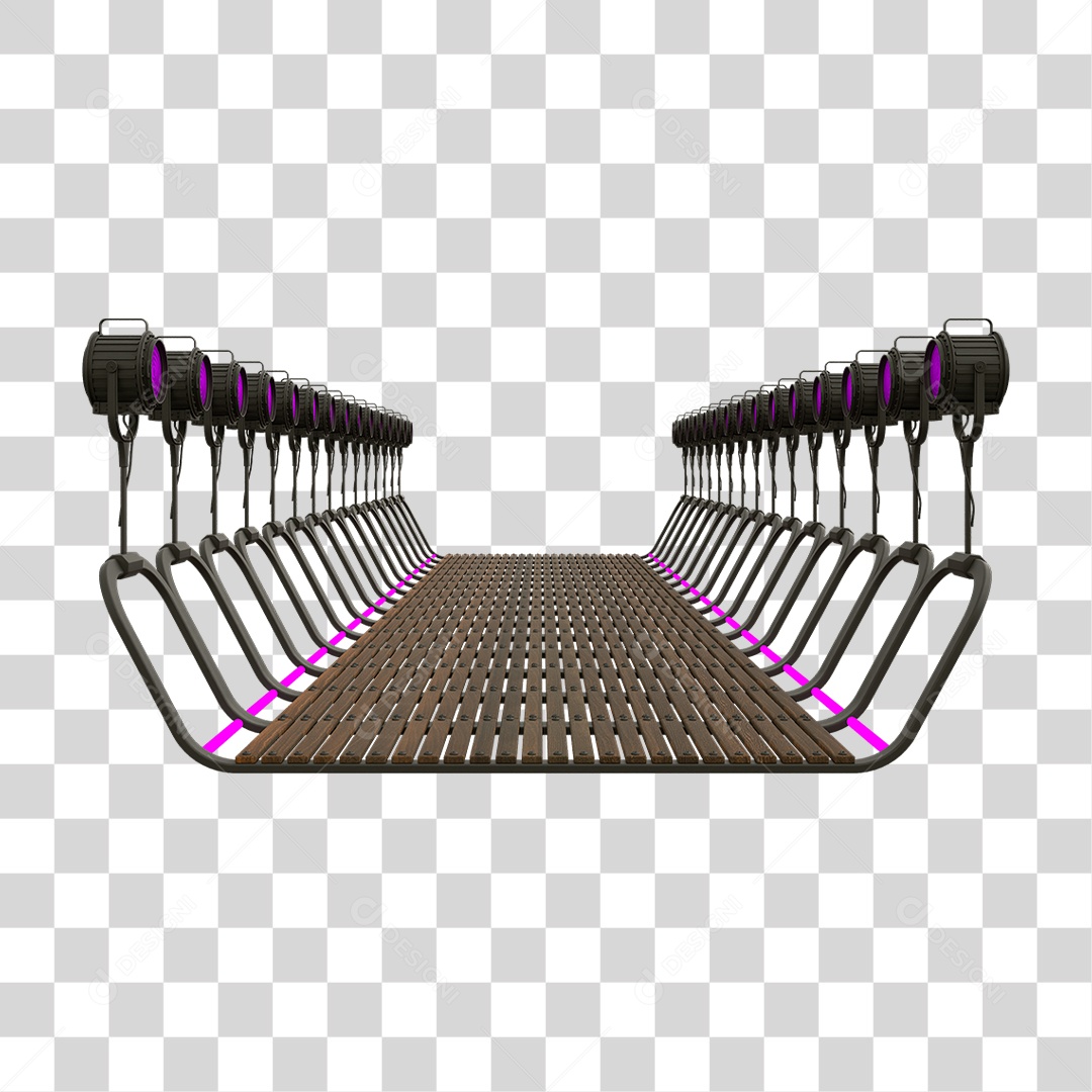 Plataforma Neon PNG Transparente