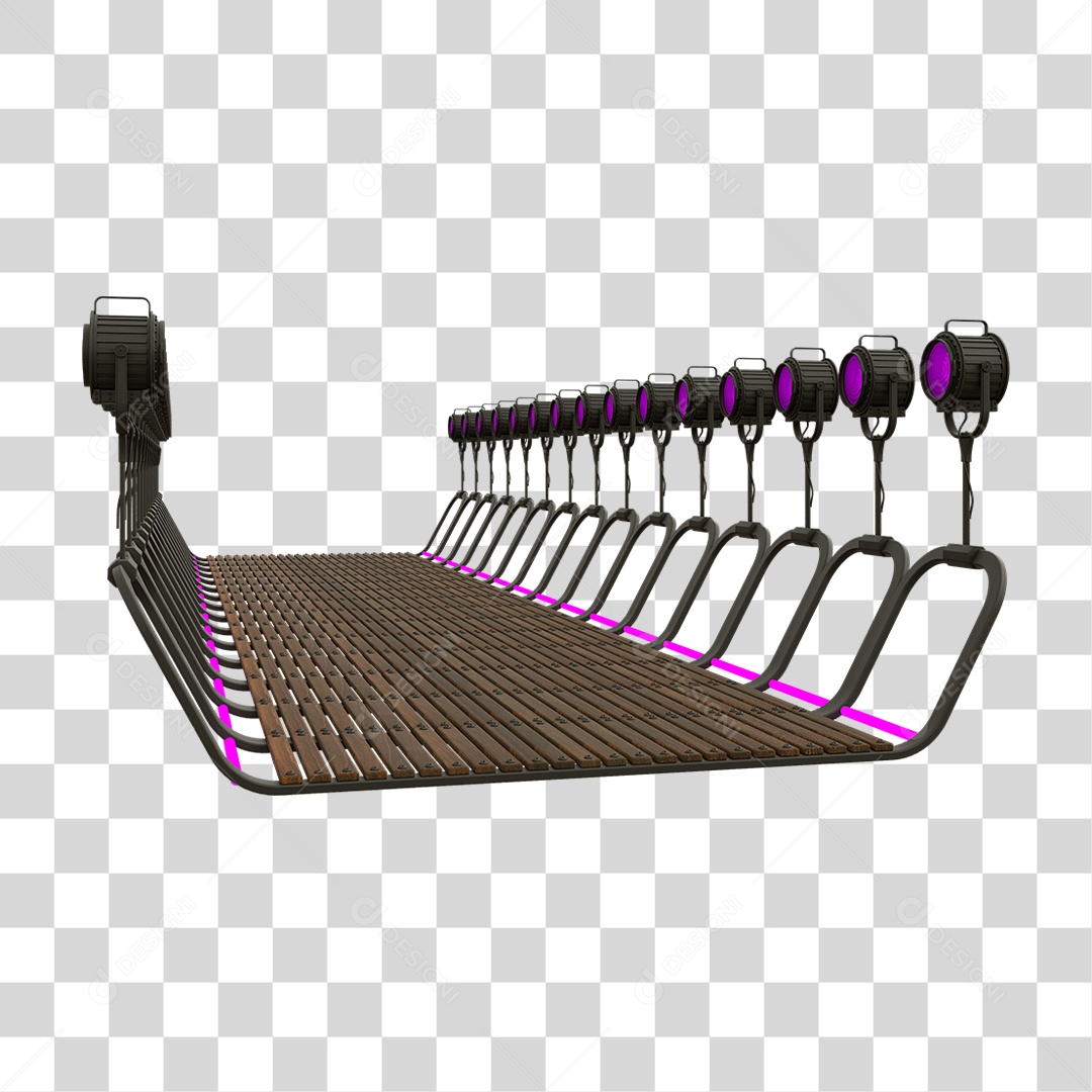 Plataforma Neon PNG Transparente