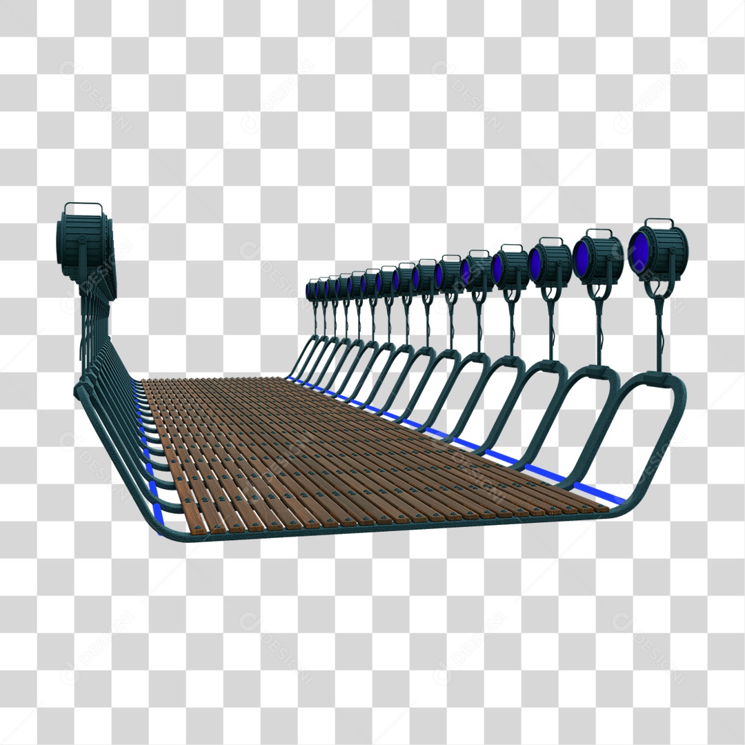 Plataforma Neon PNG Transparente