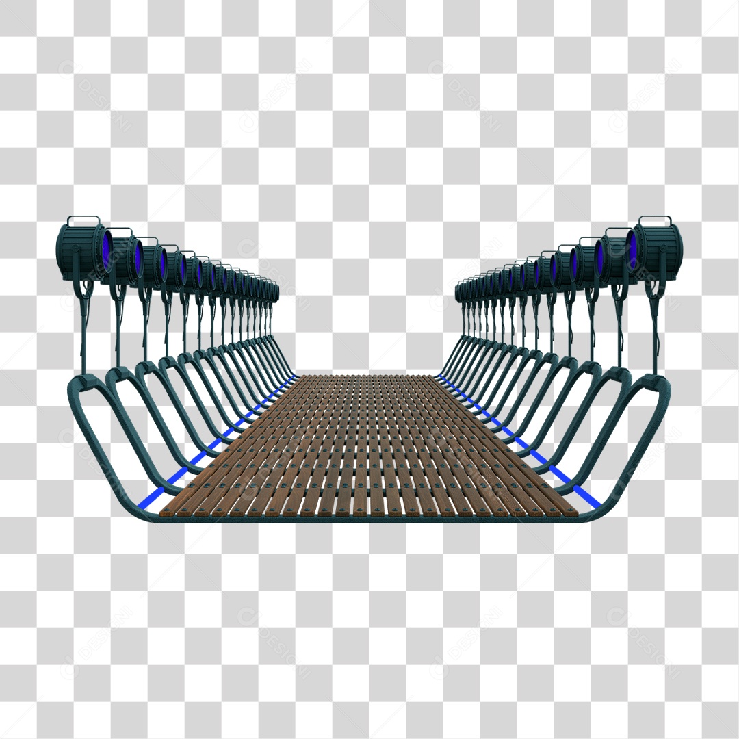 Plataforma Neon PNG Transparente