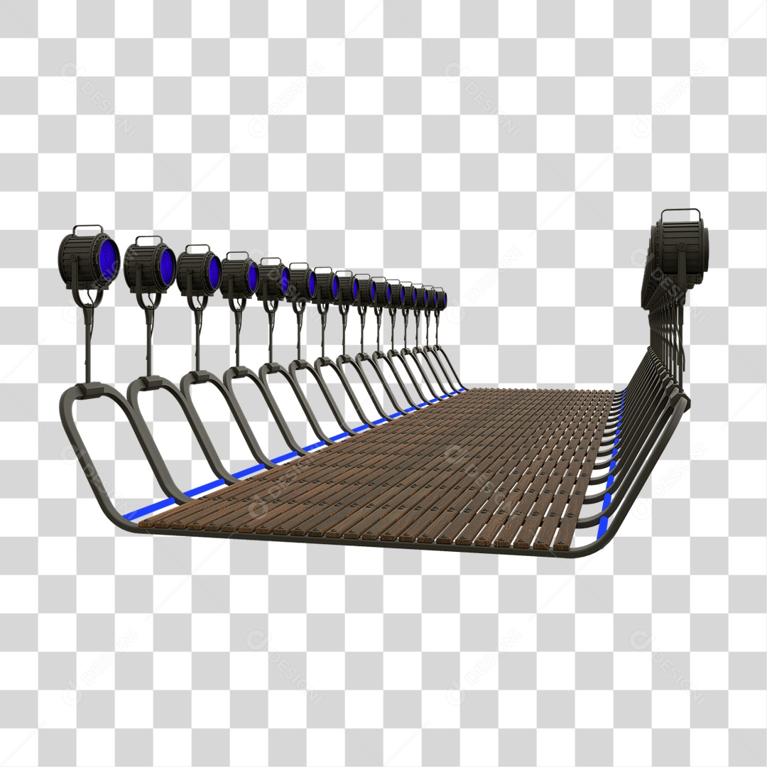 Plataforma Neon PNG Transparente