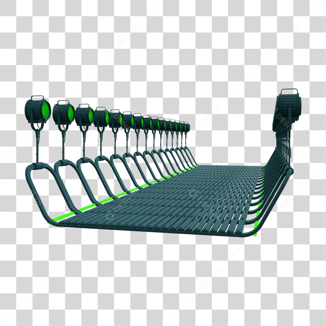 Plataforma Neon PNG Transparente