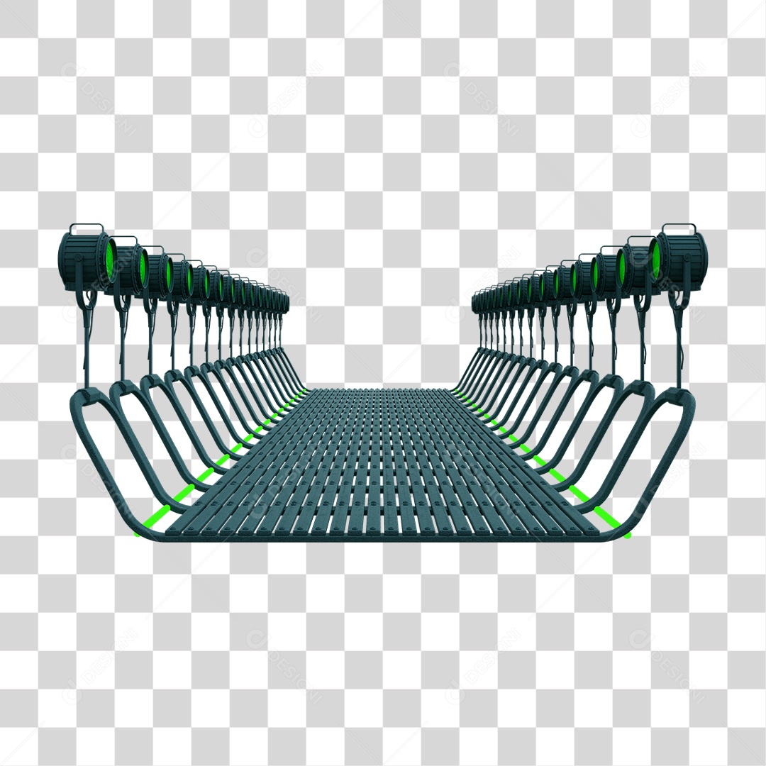 Plataforma Neon PNG Transparente