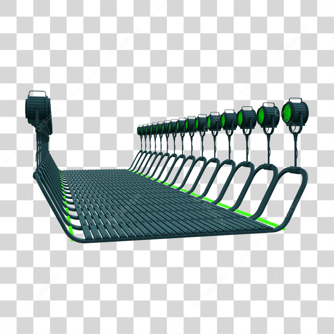 Plataforma Neon PNG Transparente