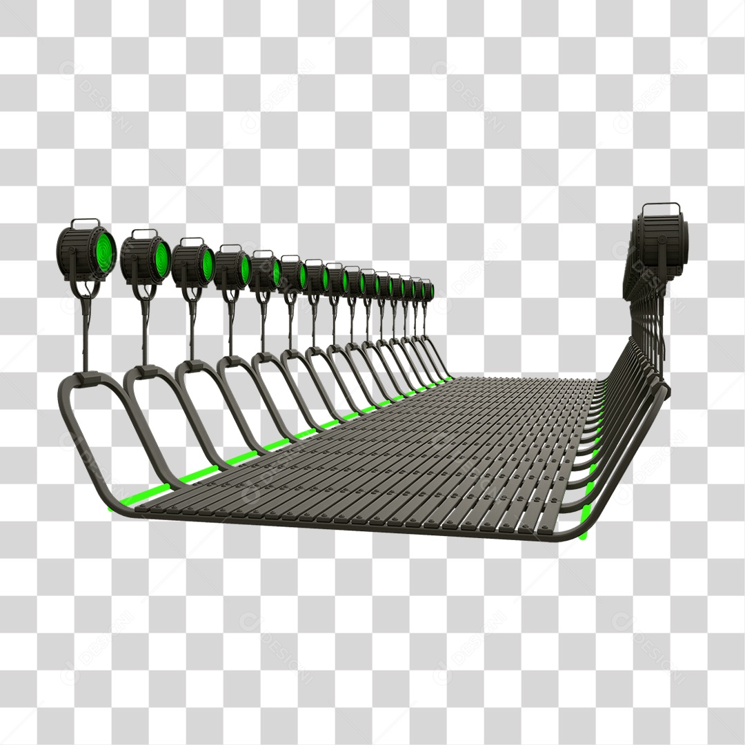 Plataforma Neon PNG Transparente