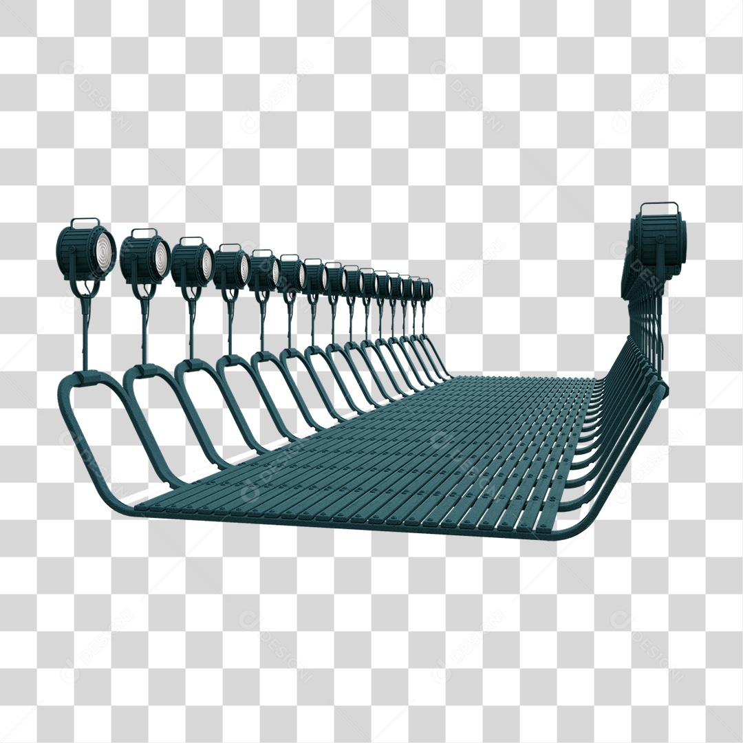 Plataforma Neon PNG Transparente