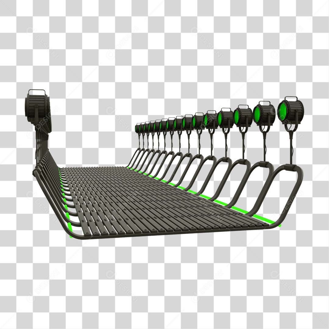 Plataforma Neon PNG Transparente