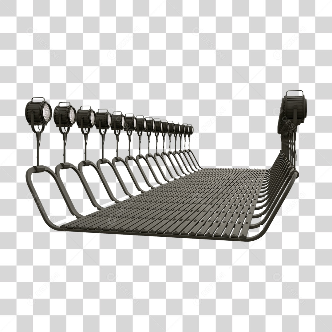 Plataforma Neon PNG Transparente