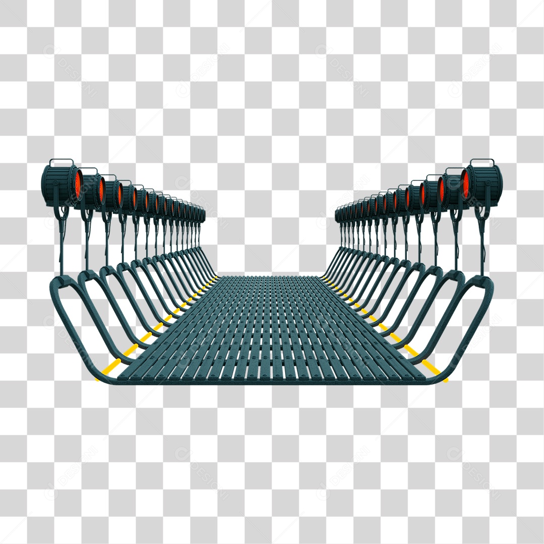 Plataforma Neon PNG Transparente