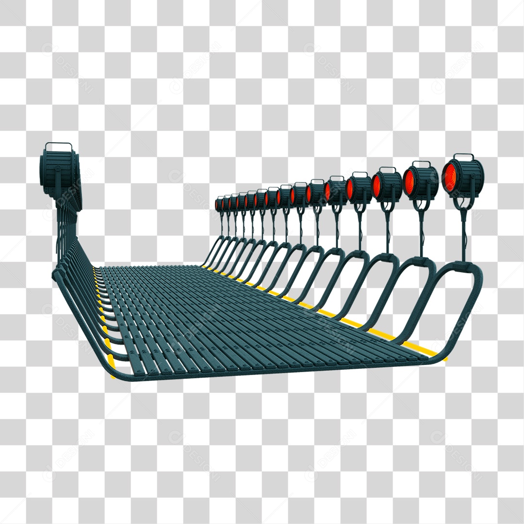 Plataforma Neon PNG Transparente