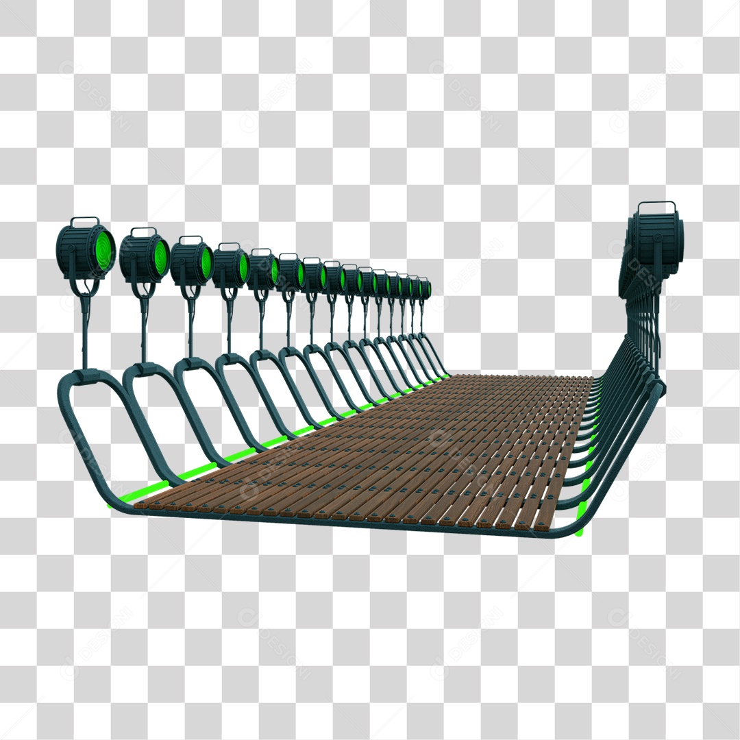 Plataforma Neon PNG Transparente