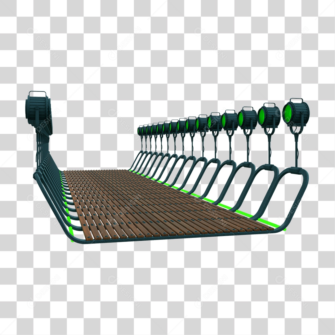 Plataforma Neon PNG Transparente