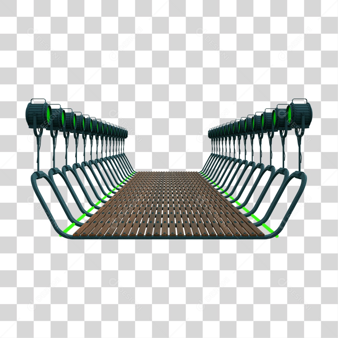 Plataforma Neon PNG Transparente