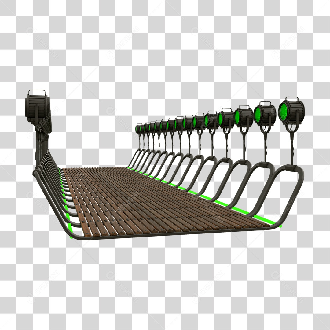 Plataforma Neon PNG Transparente