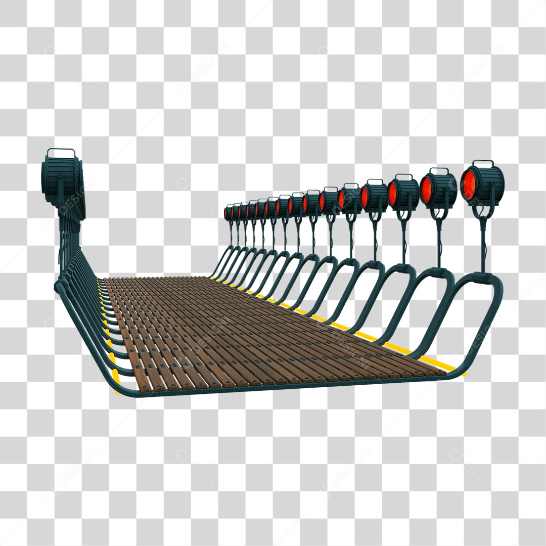 Plataforma Neon PNG Transparente