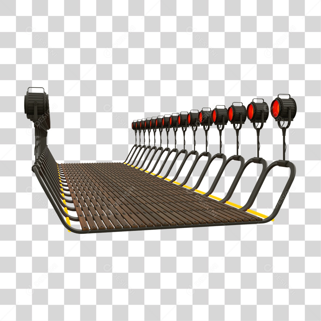 Plataforma Neon PNG Transparente